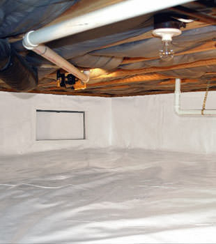A complete crawl space repair system in Waterloo