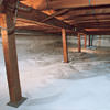 A sealed, encapsulated crawl space in Moline.