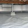 a sealed, encapsulated crawl space with structural repairs present in Rock Island.