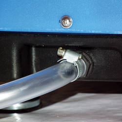A self-draining crawl space dehumidifier connected to a sump pump system in Marion
