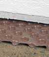 crawl space insulation installed in Moline over our extra large drainage matting