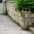 a collapsing retaining wall in Normal