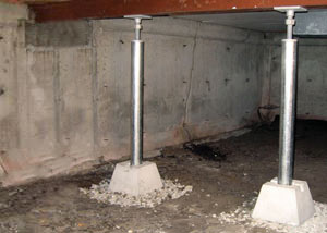 Crawl space jack post installation Princeton