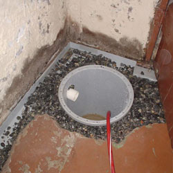 Installing a sump in a sump pump liner in a Davenport home