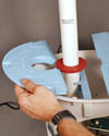 An airtight sump pump lid later installed in Normal