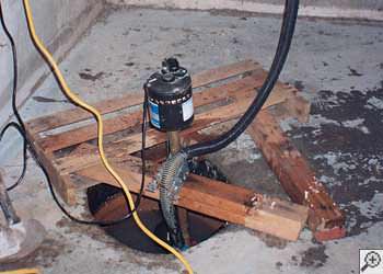 A Galesburg sump pump system that failed and lead to a basement flood.