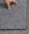 Interlocking carpeted floor tiles available in Iowa City, Illinois and Iowa