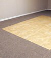 tiled and carpeted basement flooring installed in a Bloomington home