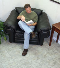 Tiled basement Flooring in a home in Normal, Illinois and Iowa