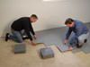 Basement Floor Matting & Vapor Barrier Tiles for carpeting and floor finishing in DeWitt