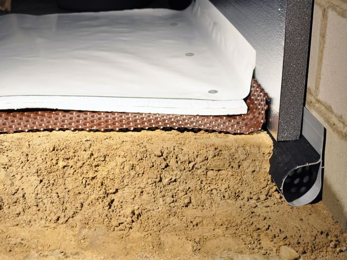 Crawl E Insulation With Terrablock In Illinois And Iowa A Crawl E Encapsulation And Insulation System Complete With Drainage Matting For Flooded Es