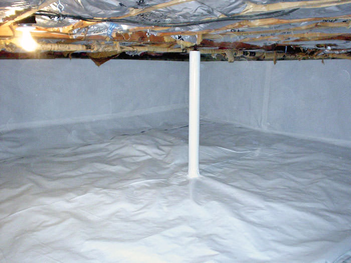 The Cleane Crawl E Vapor Barrier By Illinois And Iowa A Sealed Crawl E In Rock Island With Vapor Barrier
